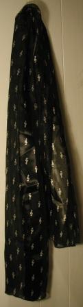 Black and White Clefs Scarf